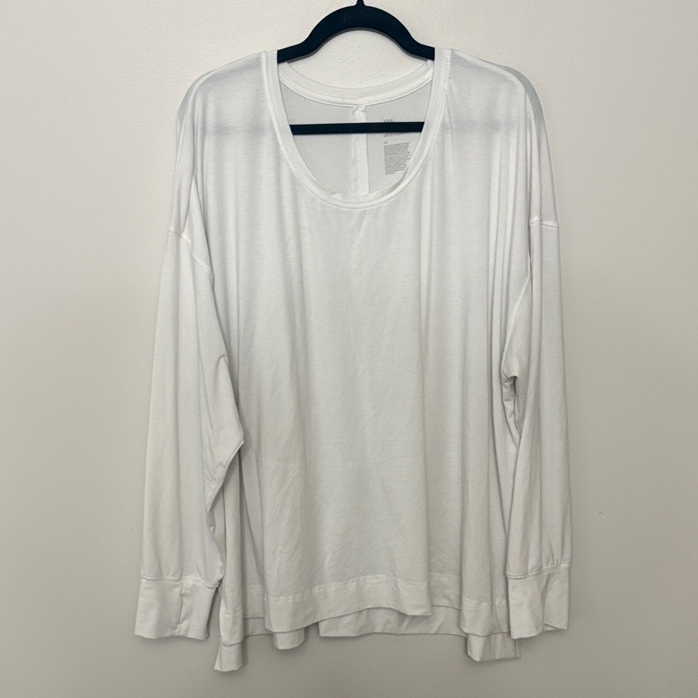 All in Motion White Long Sleeve Tee